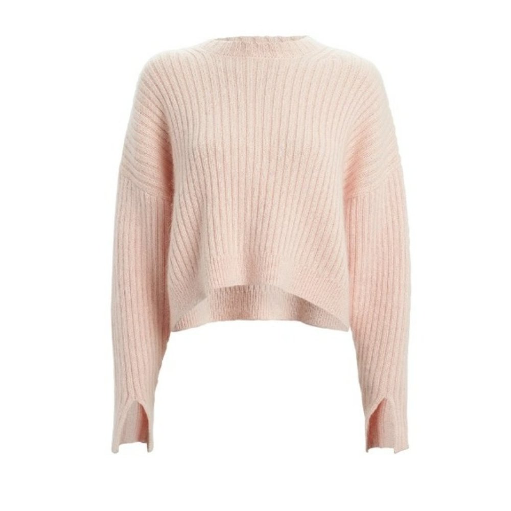 3.1 Phillip Lim Pink Ribbed Crew Neck Sweater